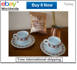 Turkish coffee set for two