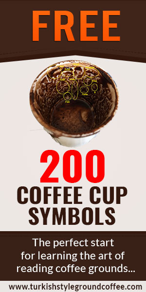 Turkish coffee cup symbols