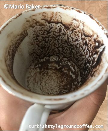 reading coffee grounds